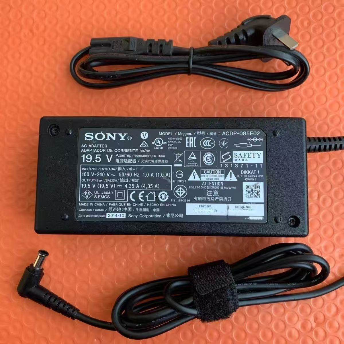 库存原装索尼19.5V4.36A 4.35A液晶电视显示器电源适配器充电器线