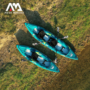 AquaMarina/乐划湍流号K2皮划艇单双人充气独木舟漂流橡皮艇kayak