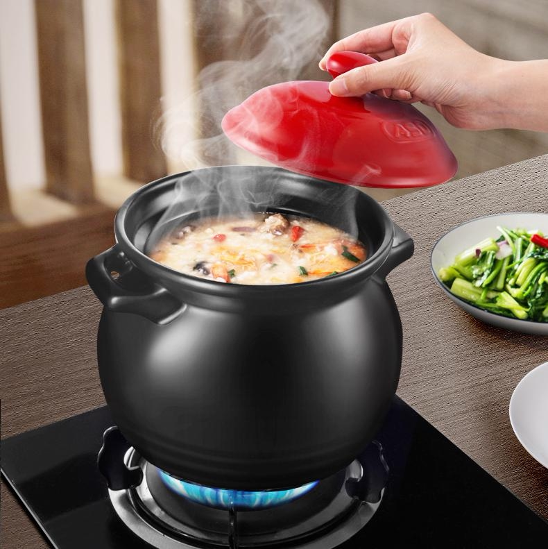 爱仕达正品养生煲聚味系列3.5l陶瓷煲砂锅汤锅炖锅明火用 jlf35cp