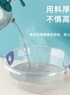 加厚透明洗脸盆圆形家居大小号婴儿洗pp家用塑料盆子学生宿舍洗衣