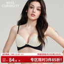 好奇蜜斯蕾丝法式 薄纯欲夏三角杯白色 内衣女性感无钢圈文胸罩套装