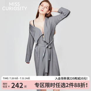 和服浴衣睡衣女春秋性感女士睡袍春夏浴袍长款 好奇蜜斯日式 家居服