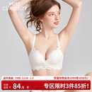 好奇蜜斯无钢圈内衣女聚拢小胸显大蕾丝文胸罩套装 性感夏防下垂白