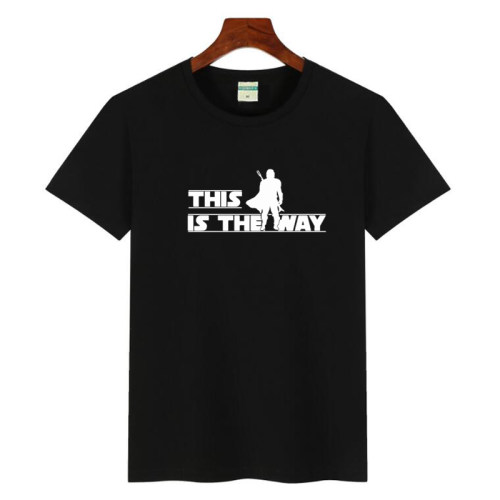 星战The Mandalorian曼达洛人this is the way短袖t恤男女衣服棉