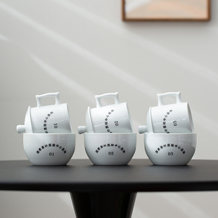 高白瓷QS认证专用审评杯茶叶评鉴杯SC通用评茶套装白瓷可定制logo