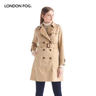 品牌外套 英伦风时尚 风衣大衣女士秋季 伦敦雾双排可脱卸内胆中长款