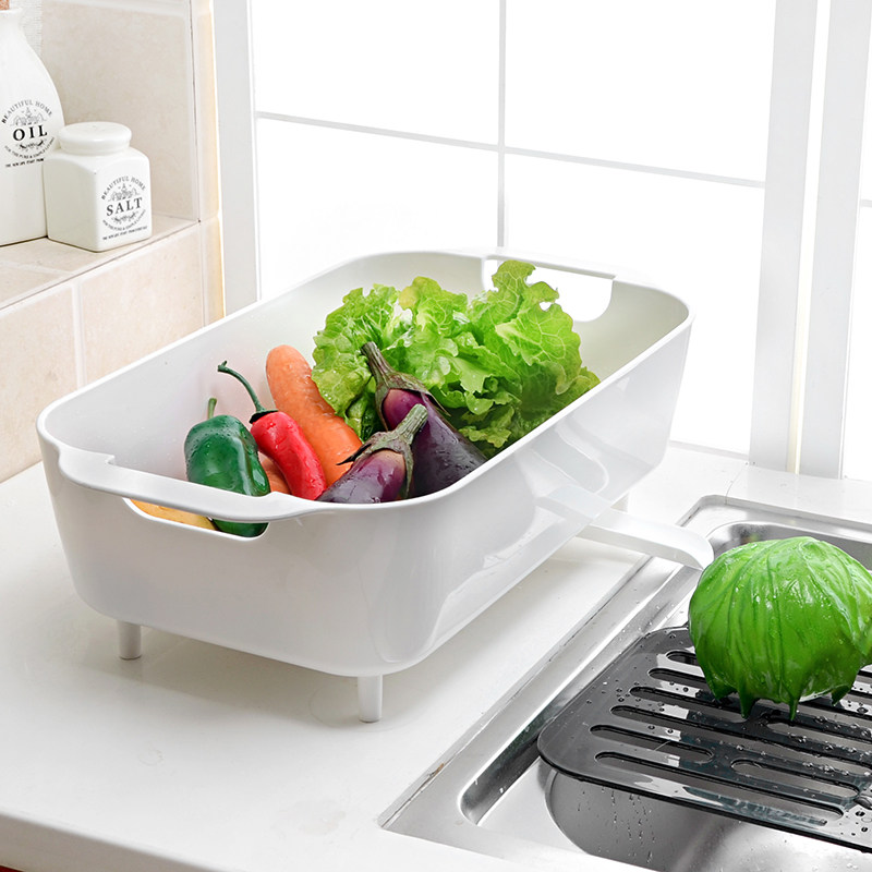 Double celebration kitchen Shelf Rack household Plastic Drain tray Cup dish holder multi-function Leachate Fruit and vegetable rack Shelfin the Tableware , Tableware , Fruit bowl/Fruit plate/Hamper  category - from Buy2taobao.com to provide professional Taobao agent buy service