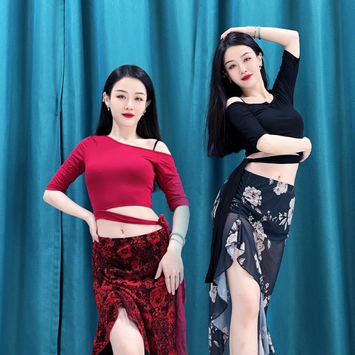 肚皮舞练功服莫代尔莫代尔上衣