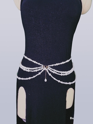 SWEGAL肚皮舞练功服肚皮舞腰带2025新款珍珠腰链百搭腰链