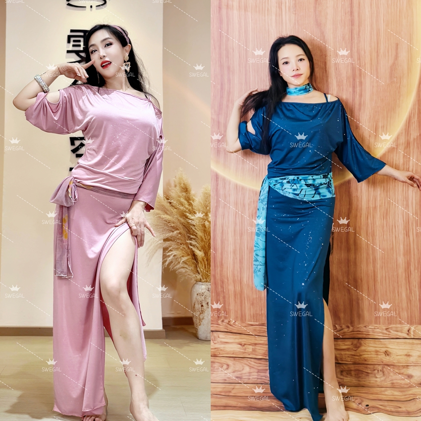 swegal2025新款肚皮舞练功服袍子