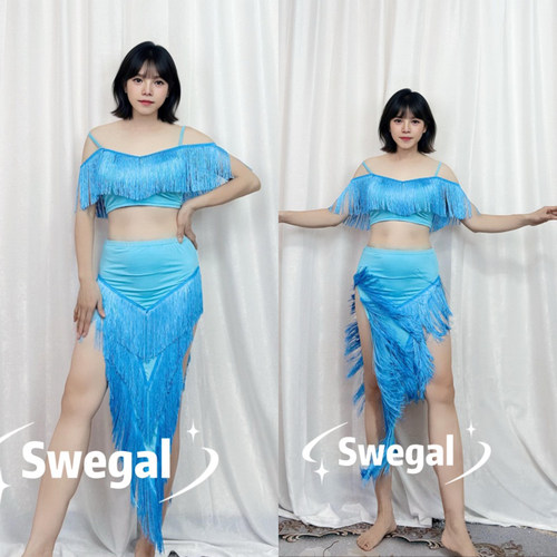 SWEGAL肚皮舞拉丁流苏套装舒适款