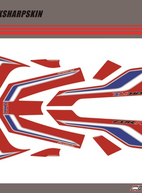 KSHARPSKIN  CBR1000RR 17 18 19 3D车头贴 车尾贴车身车贴