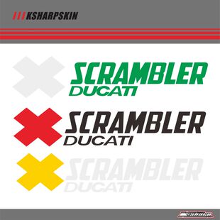 Ducati Scrambler 杜卡迪 自游800 400 1100  反光logo 油箱贴纸
