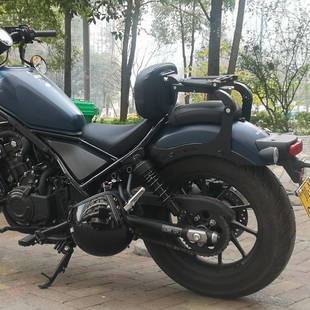 适用本田叛逆者Rebel CM500 CM300 改装后靠背移动多功能折叠货架