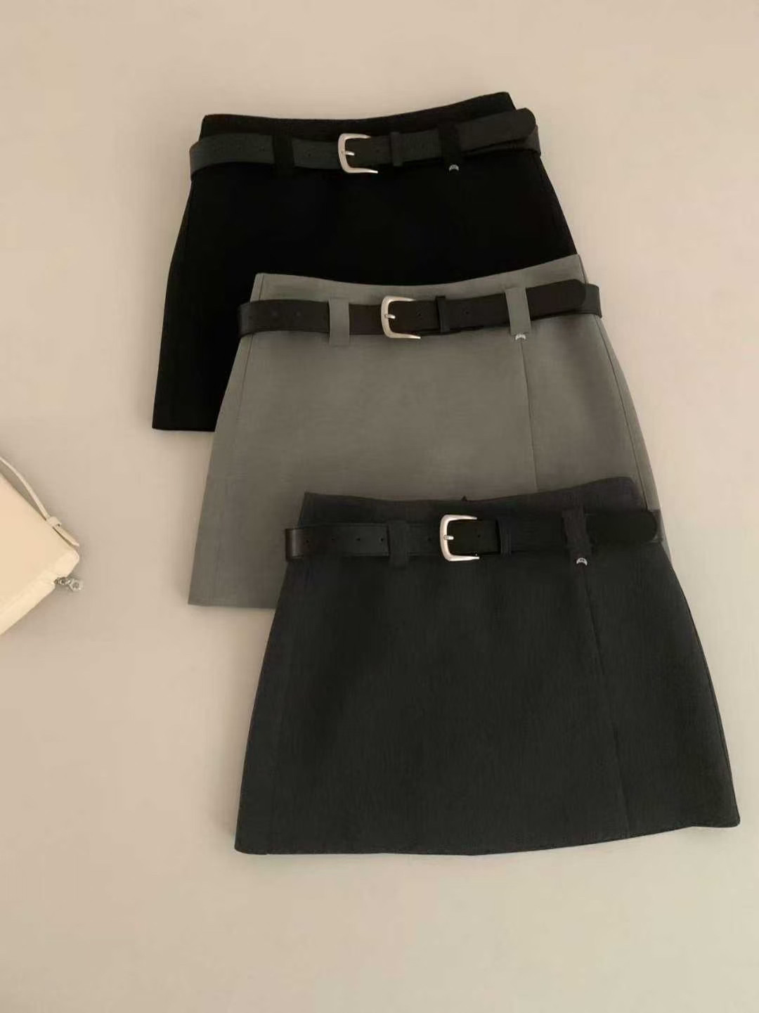 高腰A字半身裙女春夏2026百搭小个子显瘦通勤西装短裙包臀裙8000