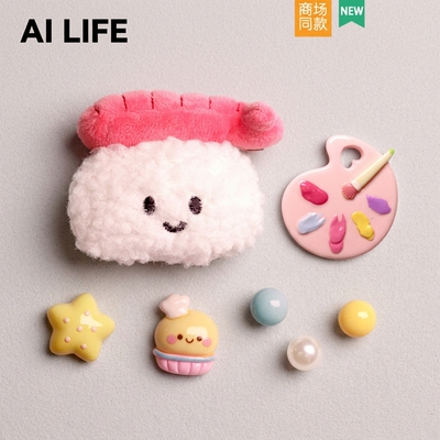 AI LIFE 甜虾寿司洞洞鞋配饰鞋花卡通diy装饰品扣适配Cross/Crocs
