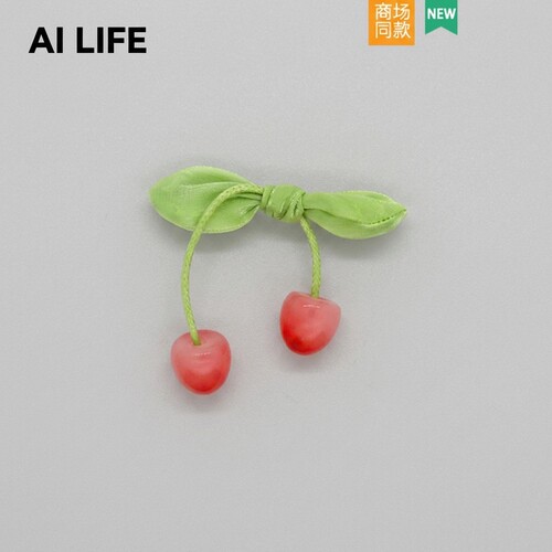 AI LIFE 春日樱桃洞洞鞋配饰鞋花卡通diy装饰品扣适配Cross/Crocs