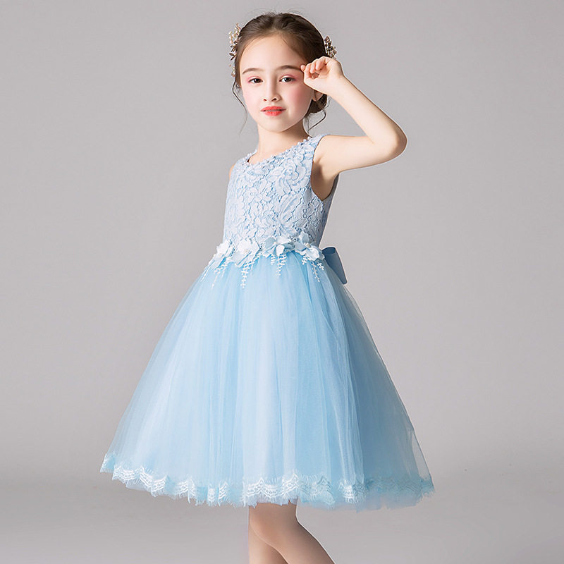 夏季儿童公主裙演出服中小童装礼服幼儿园表演服装女童裙4-1-9