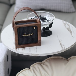 马歇尔WILLEN音响保护盒黑胡桃木实木收纳盒支架