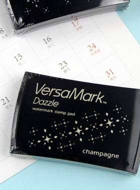 日本Tsukineko月猫 VersaMark Dazzle浮水印台 手帐DIY用印泥