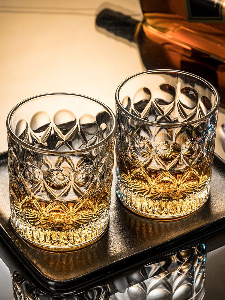 威士忌酒杯家用欧式水晶玻璃杯子洋酒杯烈酒杯啤酒杯水杯酒吧套装