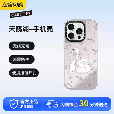 CASETiFY 天鹅湖 镜面手机保护套磁吸充电适用于苹果iPhone16ProMax/16Pro防摔手机壳
