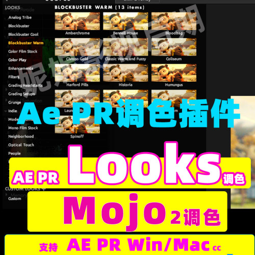 调色插件套装 Magic Bullet Suite （Win/Mac）mojo looks 汉化版