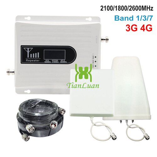 Signal booster of 1800mhz 2100mhz 2600mhz for 3g 4g network