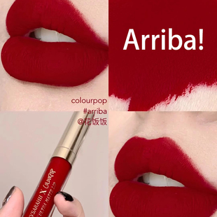 colourpop哑光唇釉colorpop卡拉泡泡starling小辣椒正红色arriba