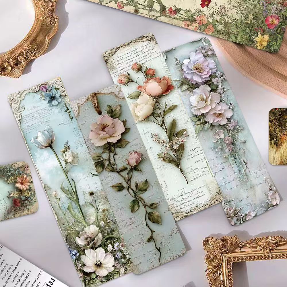 30张圆角风景书签简约个性高颜值风景卡片书籍标注创意礼品装饰