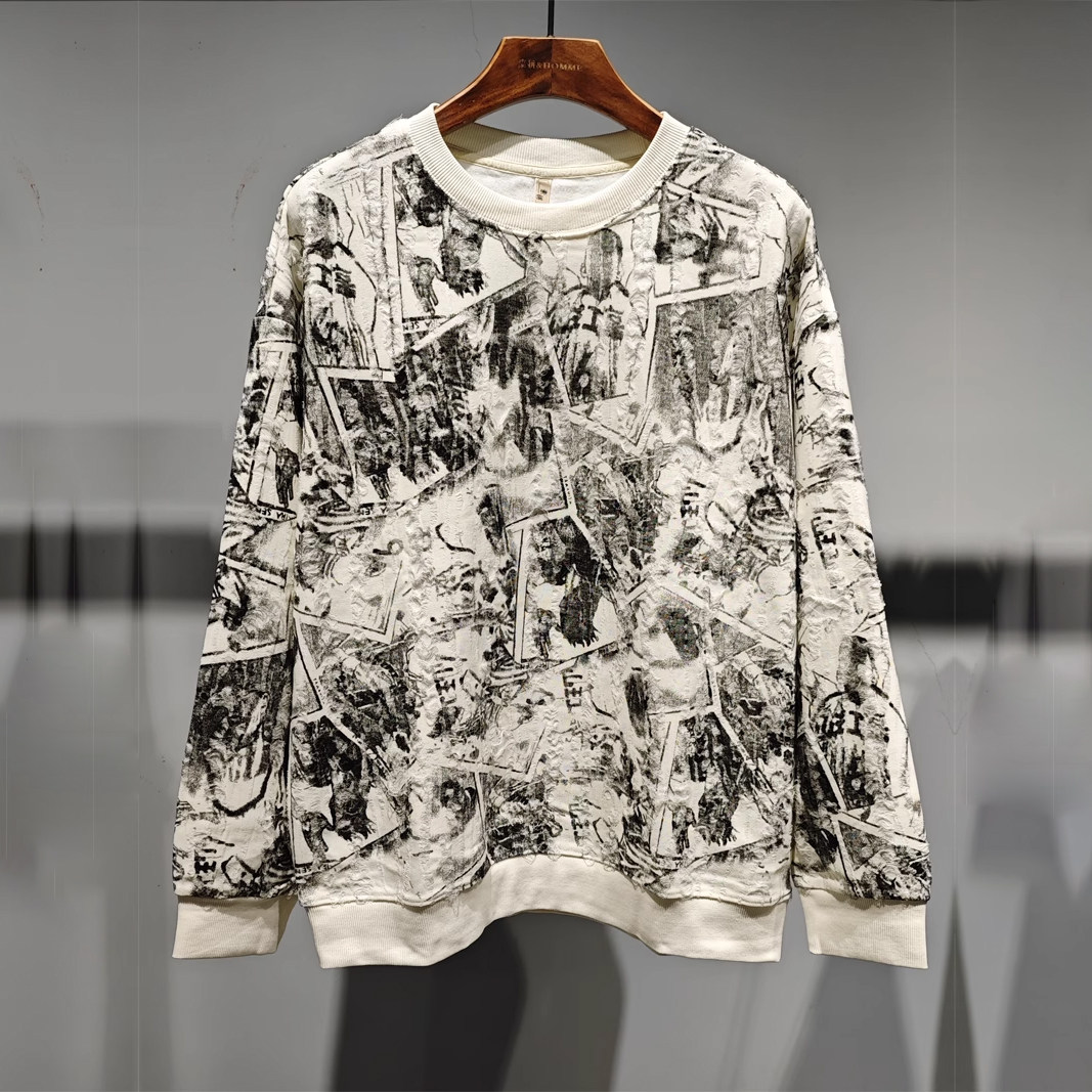 素拼男装秋季新款卫衣（加绒）炫酷宽松炸街痞帅SPAWY435037AM