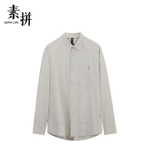 素拼男装D春夏季新款长袖衬衫薄外衣SPACS423102AM-SPACS423102BM