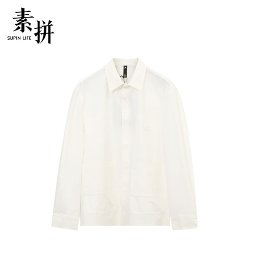 素拼男装夏季新款衬衫凉感长袖SPACS423083AM-SPACS423083BM
