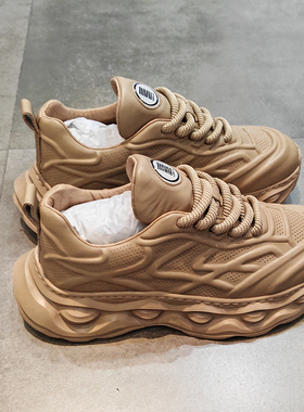 素拼男装新款休闲鞋潮牌设计感小众痞帅厚底旅游鞋SPCSS435006BM