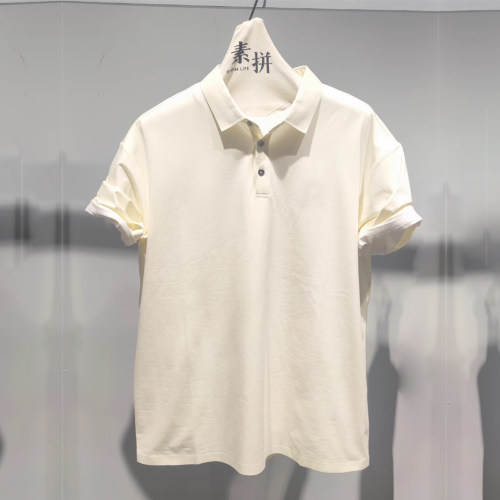 素拼男装夏季新款POLO衫短袖简约高级感通勤净版SPADT423292AM
