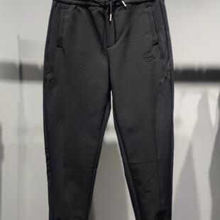 素拼男装冬季新款休闲裤潮牌设计感直筒小脚质感运动显瘦长裤