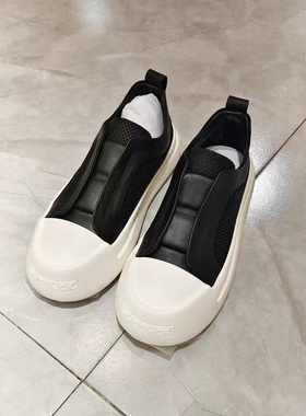 素拼男装2025夏季新款休闲鞋经典黑白配色百搭透气SPCSS523178BM