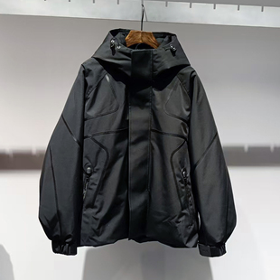 羽绒服拼接连帽防风户外SPAYR557143AM 新款 2025冬季 素拼男装