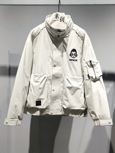 素拼男装冬季新款羽绒服短款黑标明星同款鹅绒保暖夹克式外套