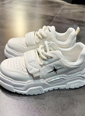 素拼男装2025秋季新款休闲鞋男潮百搭小白鞋SPCSS535001BM