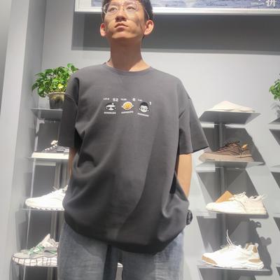 素拼短袖青春流行青年厚款T恤