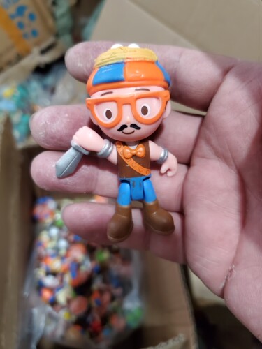卡通动漫 blippi 儿童益智教育模型摆件宝宝玩具