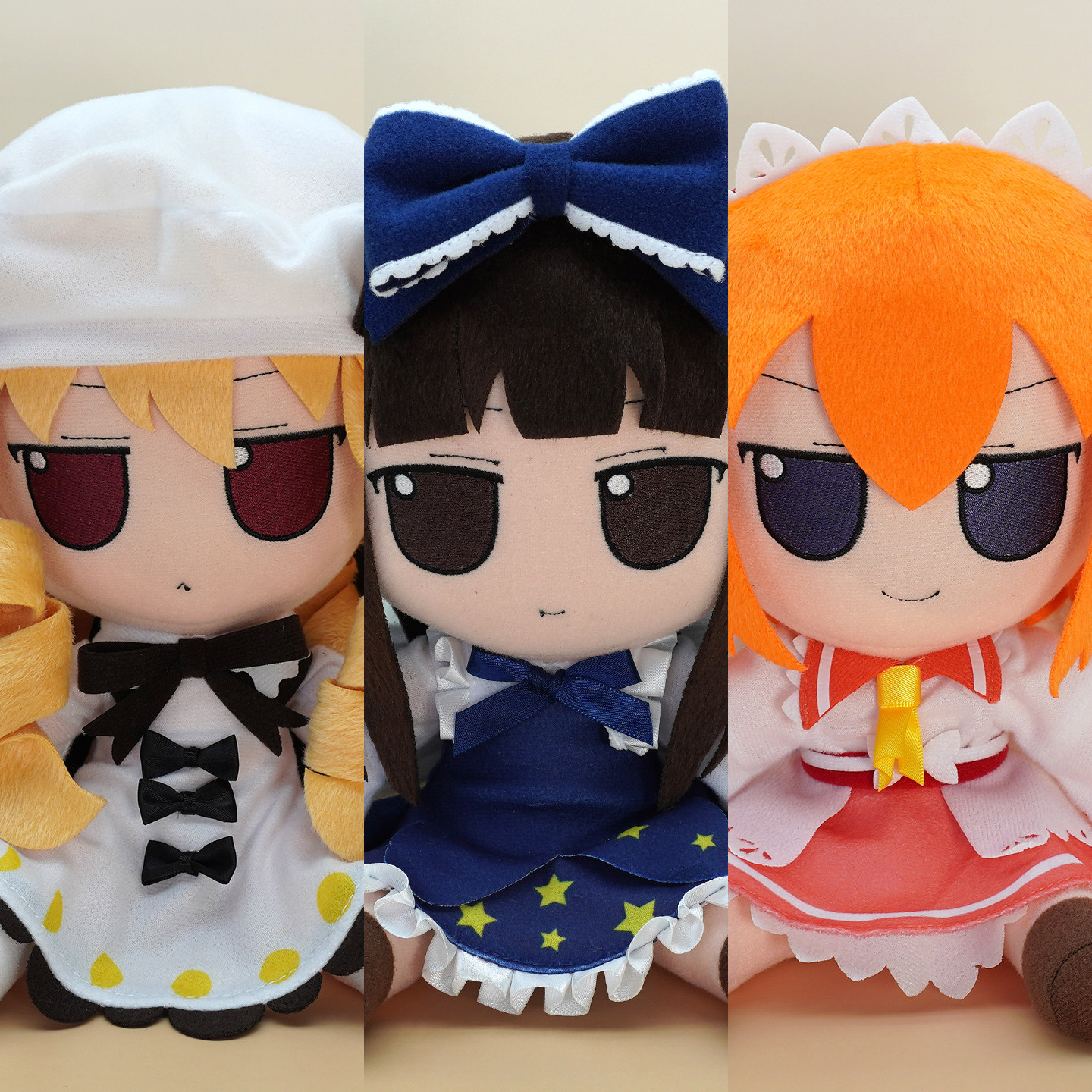 东方project角色fumo20cm系列坐姿布偶三月精露娜斯塔桑妮周边