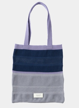 日本代购直邮TRICOTE日本制针织包拼色单肩包软休闲