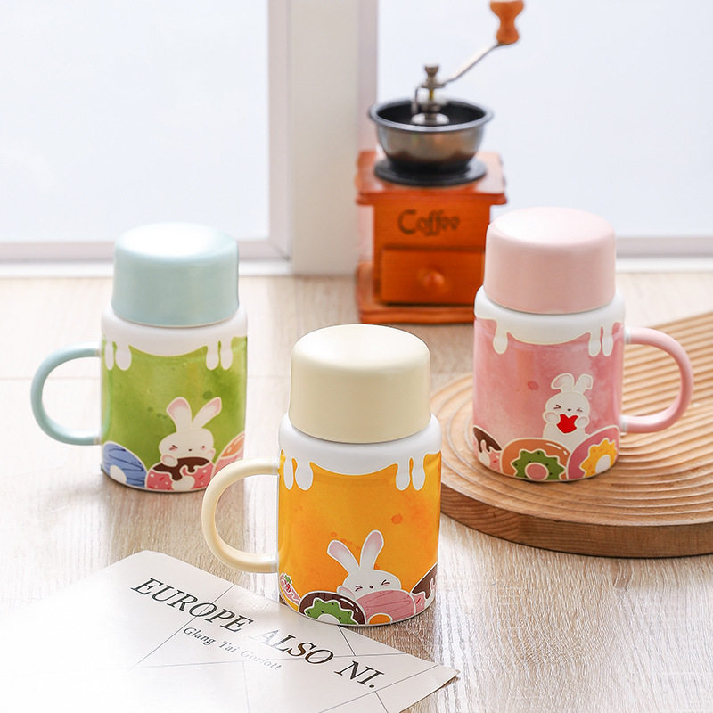 可爱复古水壶造型马克杯带盖陶瓷杯子女生水杯个性生日礼物伴手礼,餐饮具,马克杯,淘宝优惠券,粉丝福利购,淘宝优惠卷