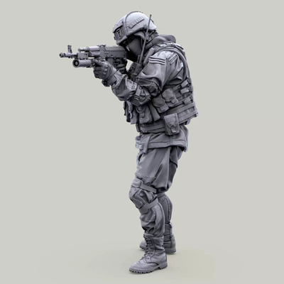 1/35 二战欧洲兵人 树脂兵人 白模  A-2124(特价）