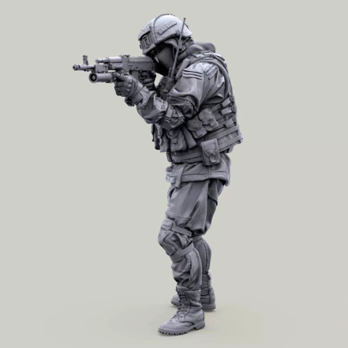 1/35 二战欧洲兵人 树脂兵人 白模  A-2124(特价）