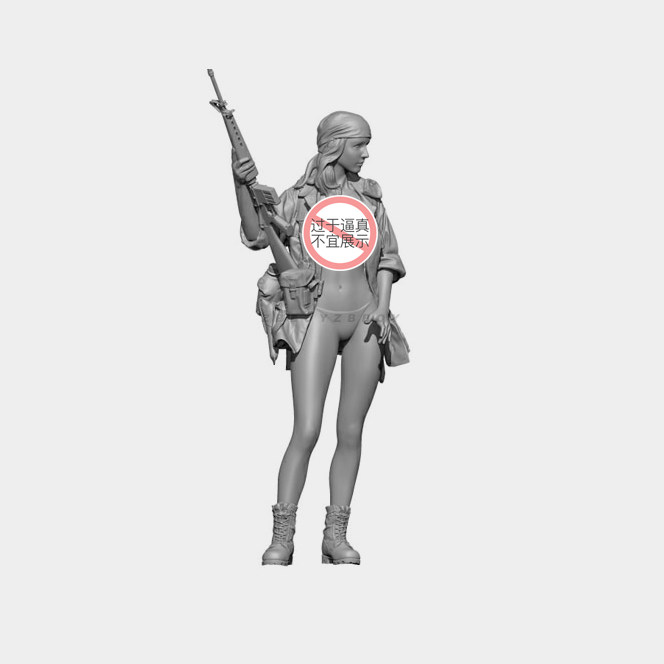 人高1/24 越战欧洲兵人 树脂手办 兵人 白模(原特)  A-1812