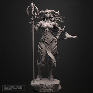 78mm ZBBOY监制 阿莱克斯塔萨 树脂兵人 白模 TD-3826