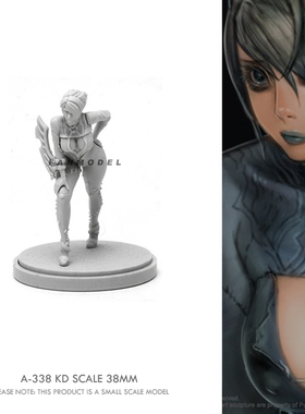 38mm  Beauty Soldier 女神系列 树脂兵人(白模) A-338